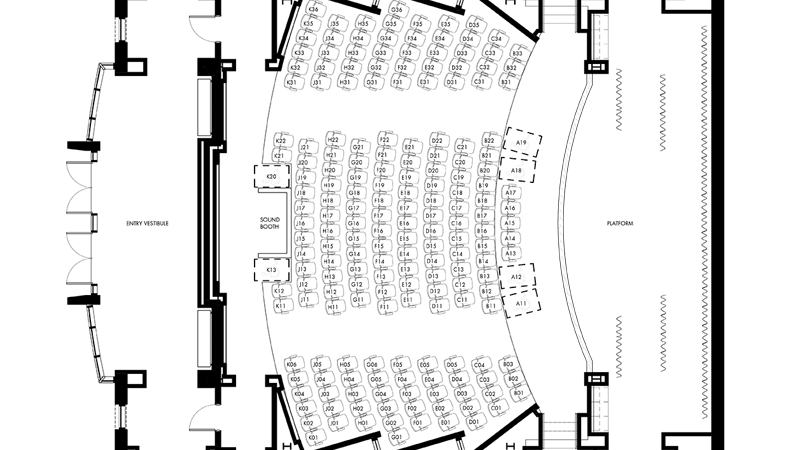 seating chart of theater