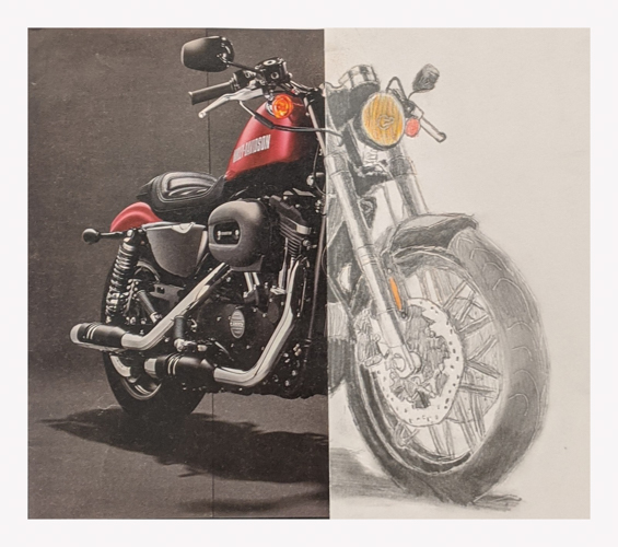Motorcycle drawing