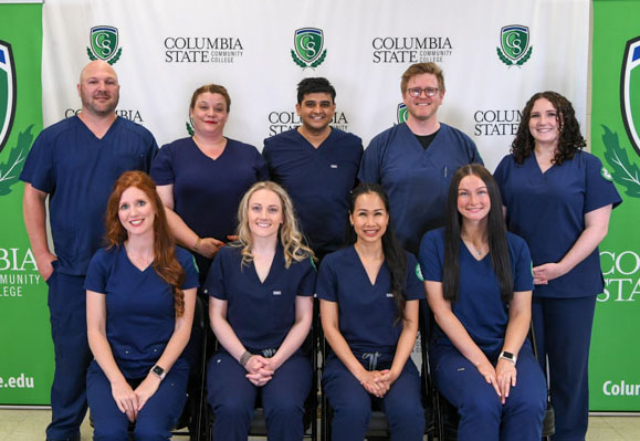 Pictured (standing, left to right): Williamson County residents Jordan C. Schalk, Claire R. Sheller, Suchit Vyas, Russell Nabors and Nicole R. Vaughen. (Sitting, left to right): Andrea R. Hopwood, Lindsay Smith, Angkana Khamsamgate and Abby N. Miller. 