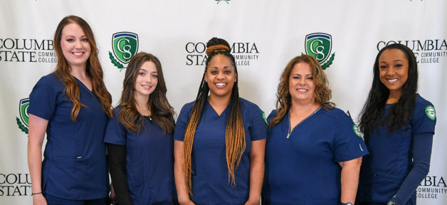 Pictured (left to right): Rutherford County residents Abby R. Underwood, Ericka R. Savoldi, Princess S. Biggers, Lisa M. Sallee and Tabitha G. Napier.