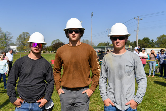Pictured (left to right): Columbia State Community College Pre-Apprentice Lineworker Academy Mini-Rodeo overall winners Jackson Farler from Lewisburg in second place, Braydon King from Mount Juliet in first place, and Kaleb Blackwood from Summertown in third place.