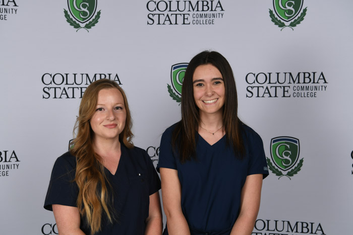 Pictured (left to right): Williamson County graduates Shianne Schrieber and Emily Mickholtzick. 