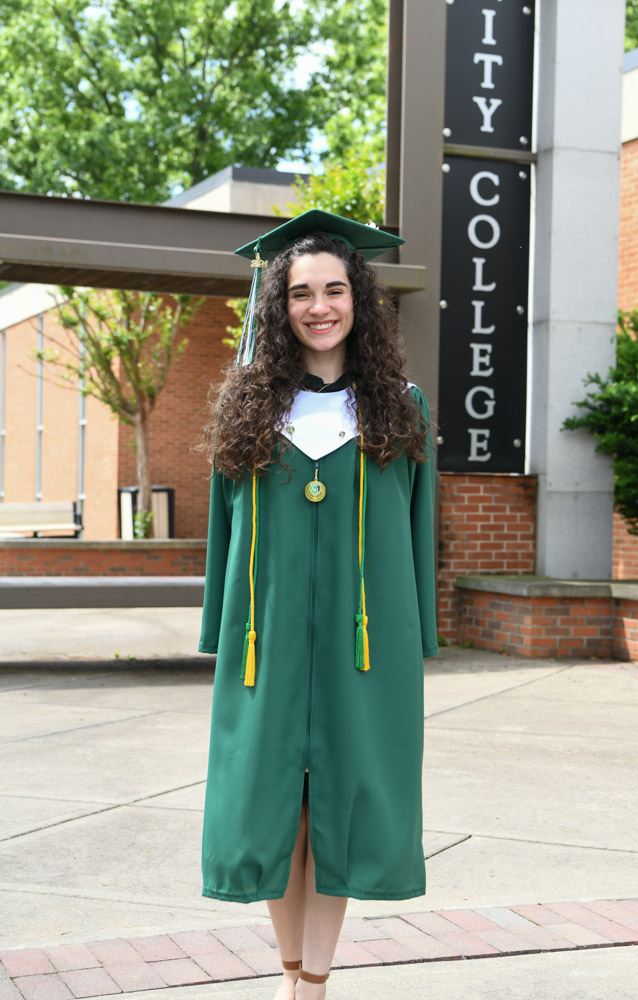 Florida native Skylar Collins graduated with a university parallel (general transfer) Associate of Science degree. During her time at Columbia State, she served as historian for Sigma Kappa Delta honor society. Next, she plans to transfer to Middle Tennessee State University to earn a bachelor’s degree in English and eventually hopes to become a professor. “The invaluable experiences and friends I have made have truly helped pave the way for a brighter future for me,” she said. “Without the support of professors like Dr. Hall and Dr. Evans, I likely wouldn’t be as driven, happy or inspired to continue my academic career. I plan to become a professor like those who inspired me before so I can be just like them. Columbia State has provided me with amazing experiences that I will carry with me for the rest of my life.” 