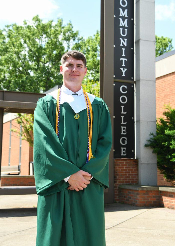 Shelbyville native Jonathan Quick graduated Summa Cum Laude with an Associate of Science degree in business Administration. A first-generation college graduate, he has been deployed in the military and working as a truck driver with his commercial driver’s license during his time at Columbia State. Next, Quick will be deployed again, but he hopes to eventually complete his bachelor’s and his master’s degree. “This semester especially all my teachers have worked with me really well,” he said. “There are times during deployment that I can’t meet deadlines for whatever reason, so they were really helpful. While I’ve done all online classes, they have been extremely helpful.”