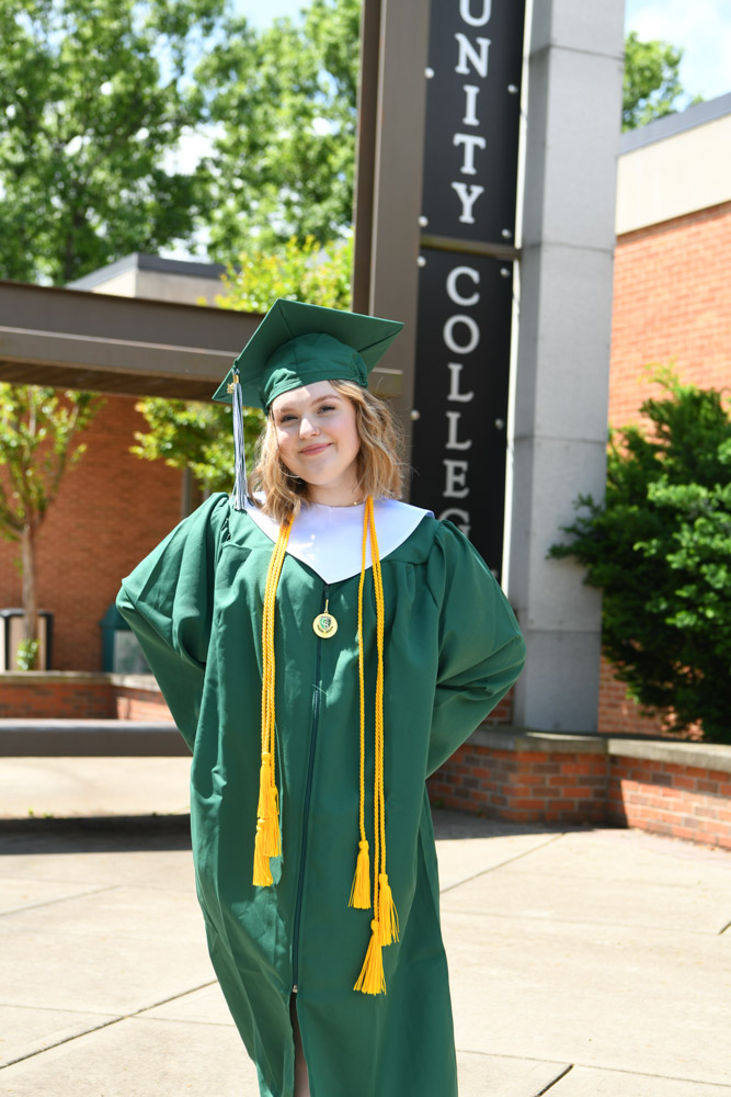 Loretto native Lindsay Dixon graduated Summa Cum Laude with an Associate of Science degree in psychology. A Tennessee Promise and dual enrollment student, Dixon was a member of Phi Theta Kappa honor society and awarded Academic Excellence. Her uncle, Michael Hollman, is also a Columbia State alum. Next, Dixon plans to go to school to become a nail technician. “The number one thing I tell people when they ask about my experience at Columbia State, I tell them everyone there wants you to be successful,” she said. “There are so many resources and, in my experience, everyone was always happy to help with any questions I had. Also, all the faculty were so kind and super friendly when approached. Even if they were busy, they always stopped what they were doing to help a student.”  