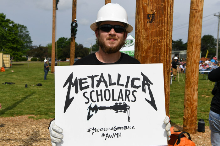 Spring 2025 Pre-Apprentice Lineworker Metallica Scholars Initiative recipient Jordan Voss.