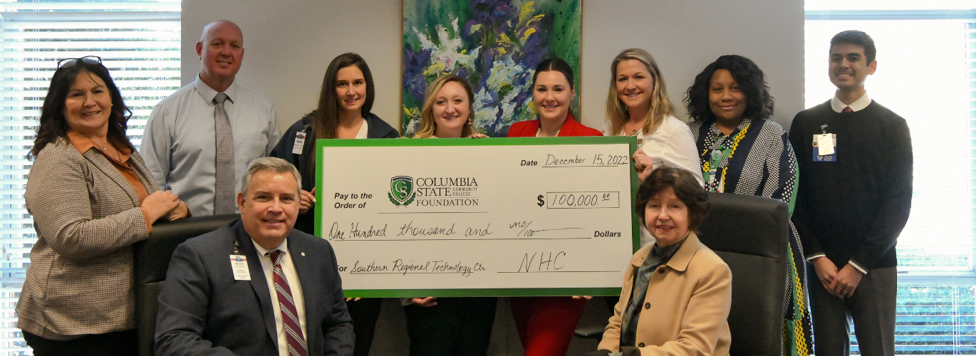 Columbia State Receives Contribution from NHC for Southern Regional Technology Center