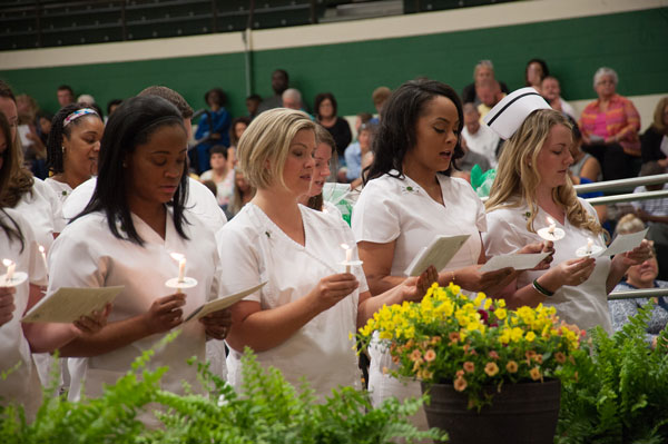 group of nursing students