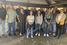 Group shot at rest stop